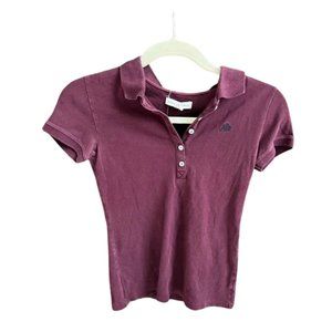 Aeropostale maroon collar shirt size small